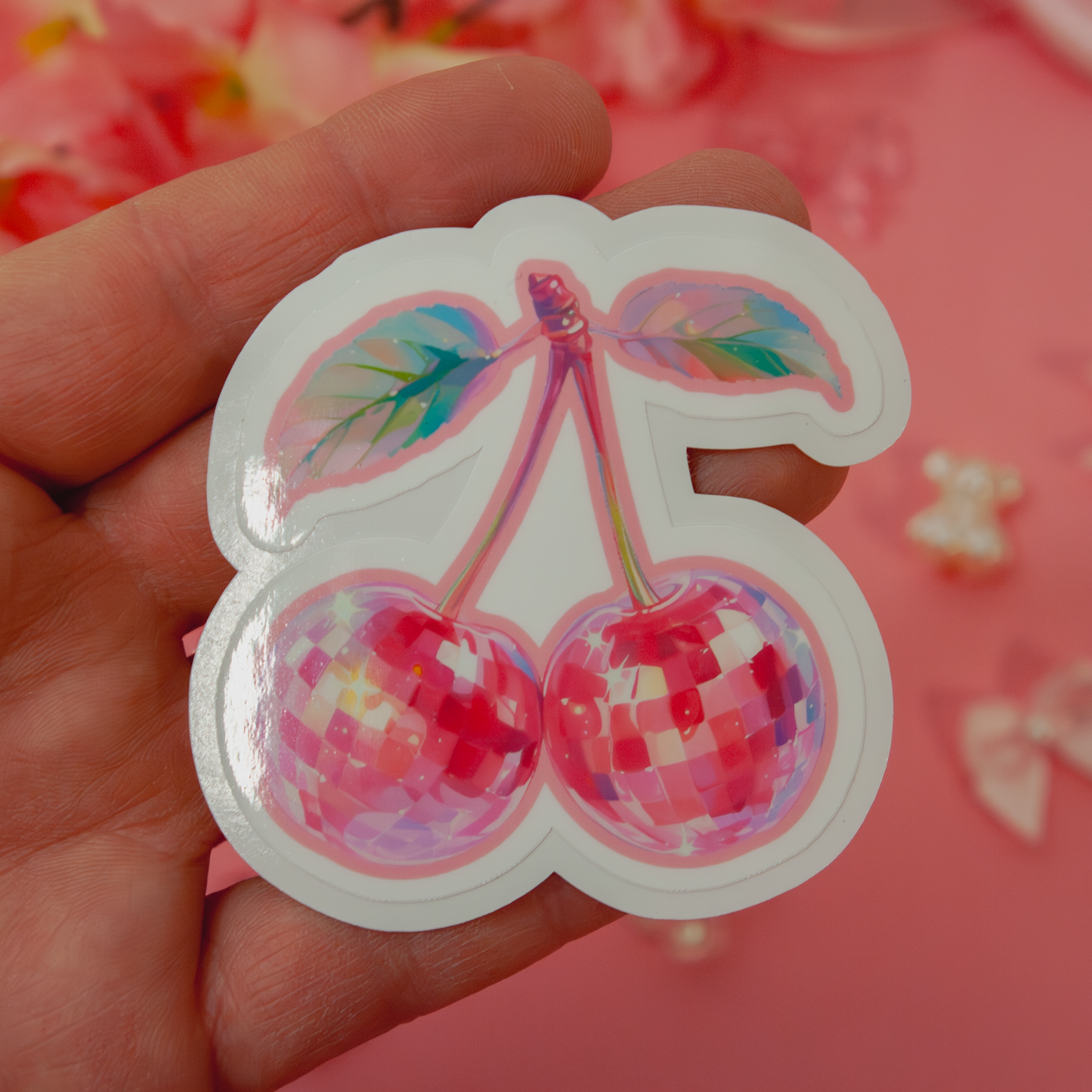 Disco Coquette Cherry Sticker