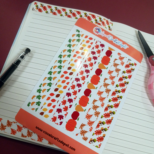 Fall Border Sticker sheet