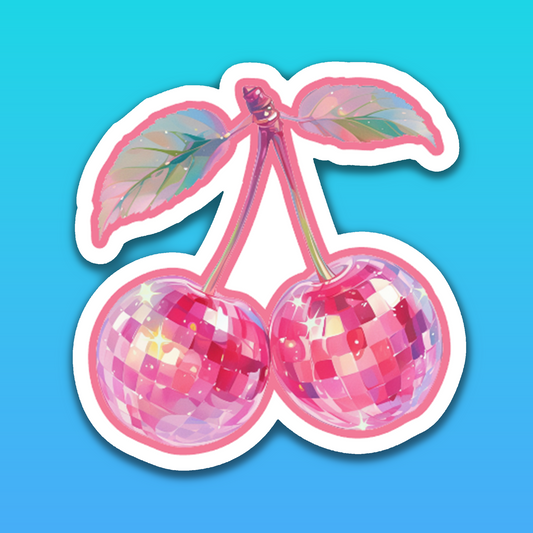 Disco Coquette Cherry Sticker