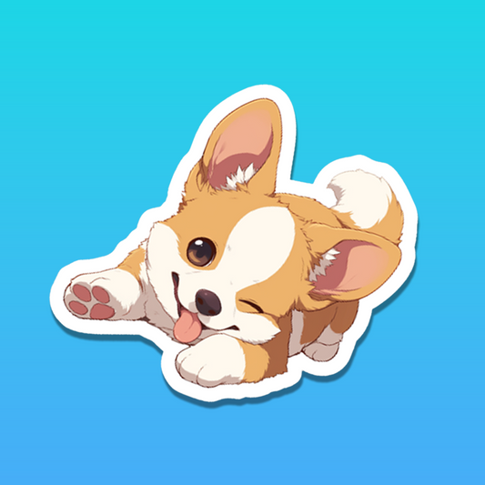 Playful Corgi puppy