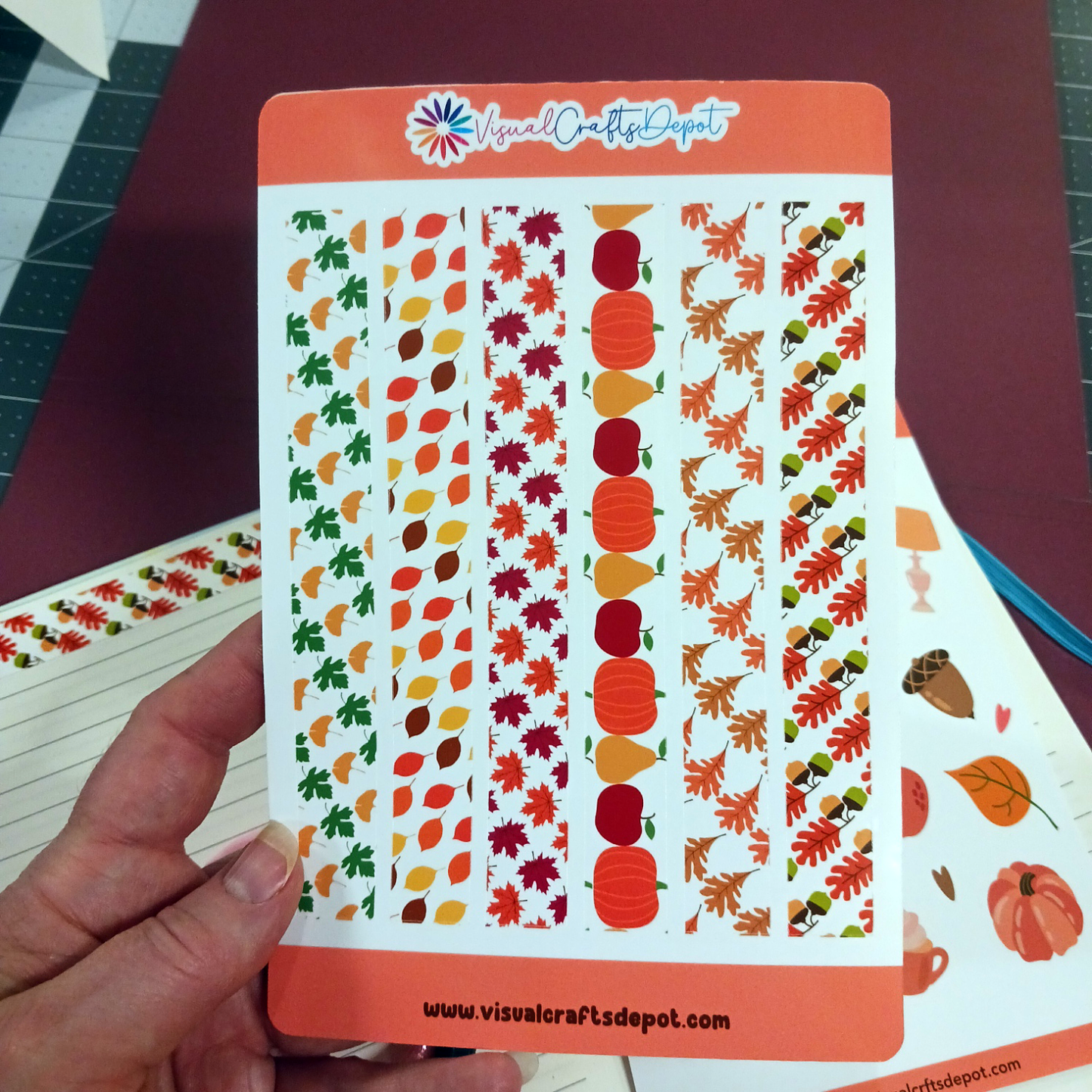 Fall Border Sticker sheet