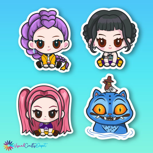 K-pop Idols stickers. Waterproof