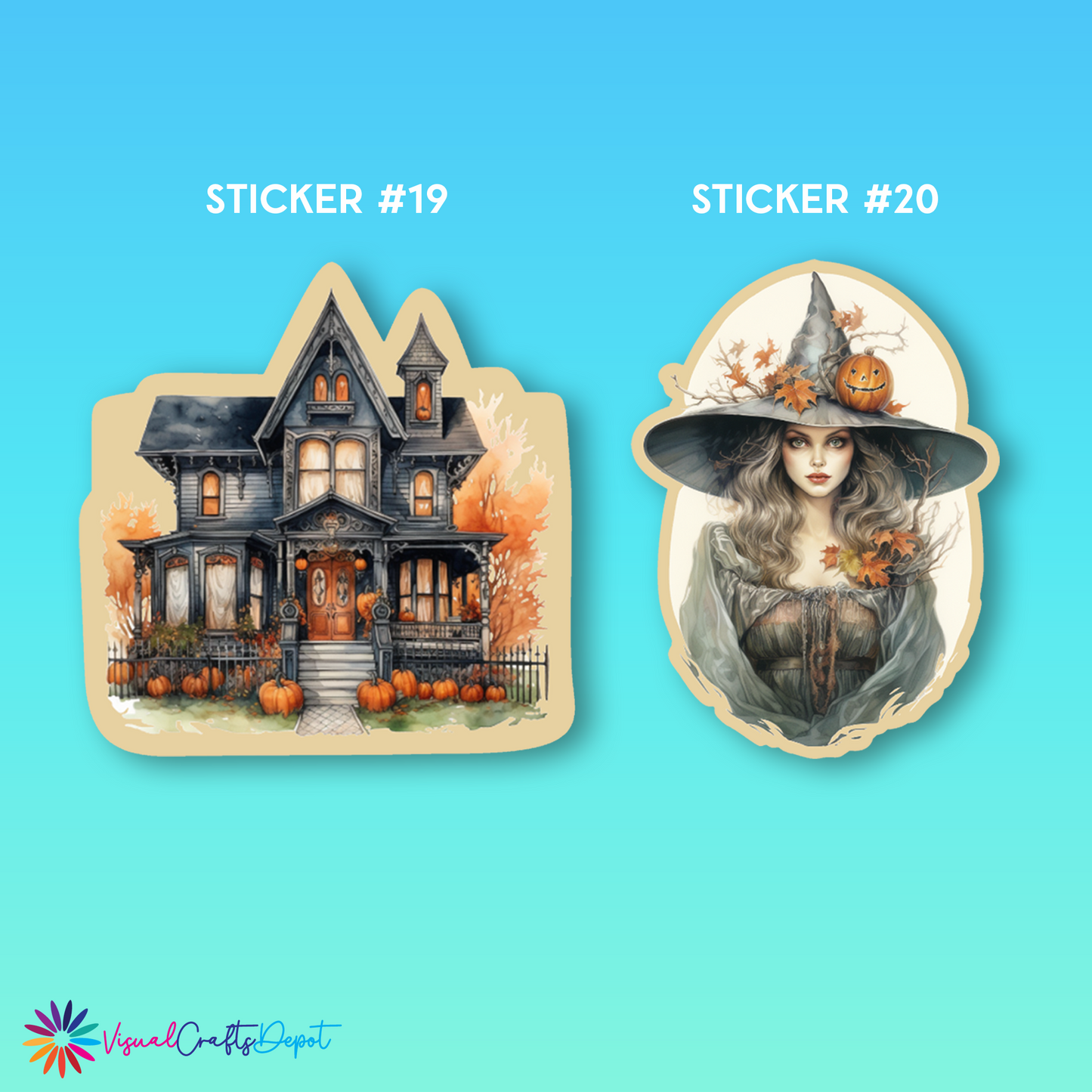 Vintage Halloween Sticker Pack